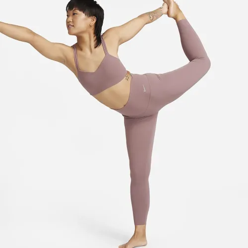 Nike Zenvy женская Gentle-Support С высокой Талией 7/8 лосины цвет фиолетовый