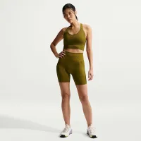 Nike Pro Seamless женская Dri-FIT Cropped Tank Top цвет коричневый