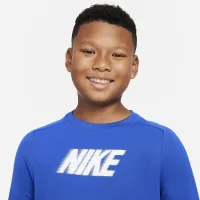 Nike Dri-FIT Multi+ Big дитячі (для хлопчиків) Long-Sleeve Top блакитний