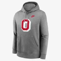 Ohio State Buckeyes Legacy Club Primary Logo мужские Nike College Pullover Толстовка с капюшоном цвет серый