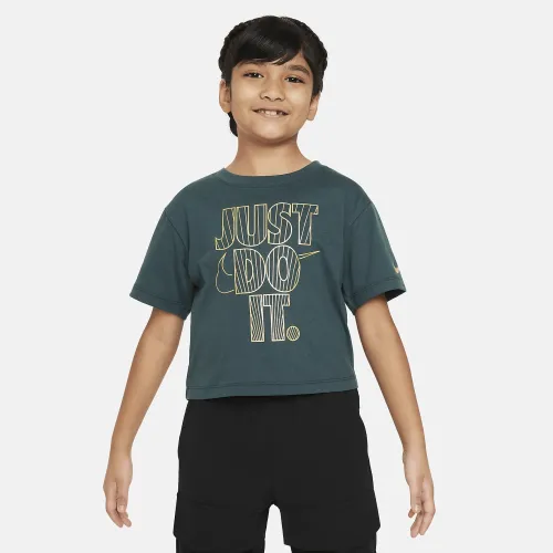 Nike Shine Boxy Tee Little Kids футболка колір зелений