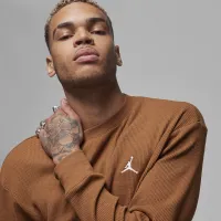 Nike Jordan Essentials мужские Waffle Knit Top цвет коричневый