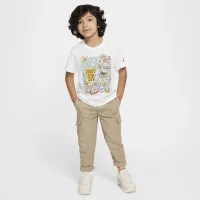 Nike Little дитячі Doodlevision футболка колір білий