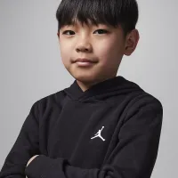 Nike Jordan MJ Brooklyn Fleece Little детские 2-Piece Pullover Толстовка с капюшоном набор цвет черный