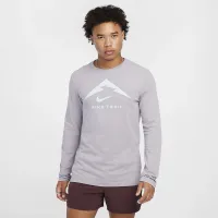 Nike Dri-FIT мужские Long-Sleeve Trail Running футболка цвет серый
