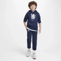 Chelsea FC Club Big детские (для мальчиков) Nike Soccer Pullover Толстовка с капюшоном синий
