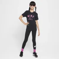 Nike Big дитячі (Girls') Cheer футболка колір чорний