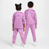Nike Dri-FIT E1D1 Little дитячі Tracksuit колір фіолетовий