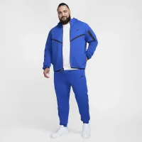 Nike Tech мужские Full-Zip Windrunner Толстовка с капюшоном синий