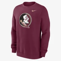 Florida State Seminoles Primetime Everцвет зеленый Logo мужские Nike College Pullover Crew цвет красный
