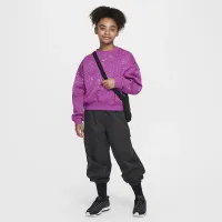 Nike Sportswear Club Fleece Big детские (Girls') Crew-Neck свитшот цвет фиолетовый
