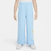 Nike Floral Fleece Little дитячі Wide Leg Pants блакитний