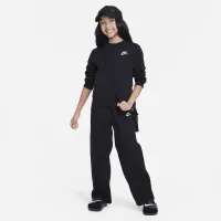 Nike Sportswear Club Fleece Big детские (Girls') Wide-Leg Pants цвет черный