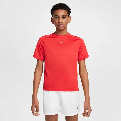 Nike Multi Big детские Dri-FIT Short-Sleeve Top цвет красный