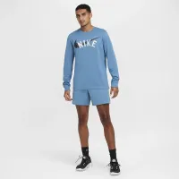 Nike мужские Dri-FIT Long-Sleeve Fitness футболка синий