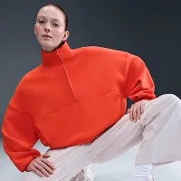 Nike 24.7 ImpossiblySoft жіноча Dri-FIT оверсайз 1/2-Zip Top колір червоний