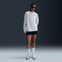 Nike Sportswear Club Fleece женская Loose Crew-Neck свитшот цвет коричневый