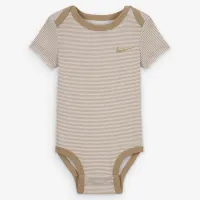 Nike Baby Essentials Baby (0-9M) 3 пари Bodysuits колір коричневий