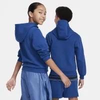 Nike Sportswear Club Fleece Big детские Full-Zip Толстовка с капюшоном синий