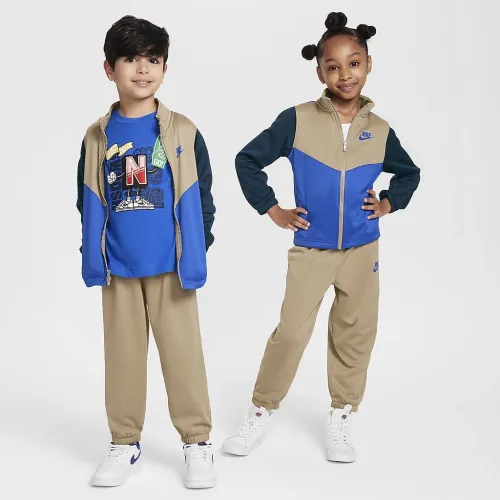 Nike Sportswear Lifestyle Essentials 2-Piece набор Little Kids Dri-FIT Tracksuit цвет коричневый