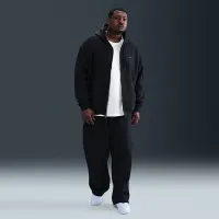 Nike Solo Swoosh мужские Full-Zip Fleece Толстовка с капюшоном цвет черный