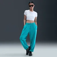 Nike Sportswear Club Fleece женская Mid-Rise оверсайз Sweatpants цвет зеленый