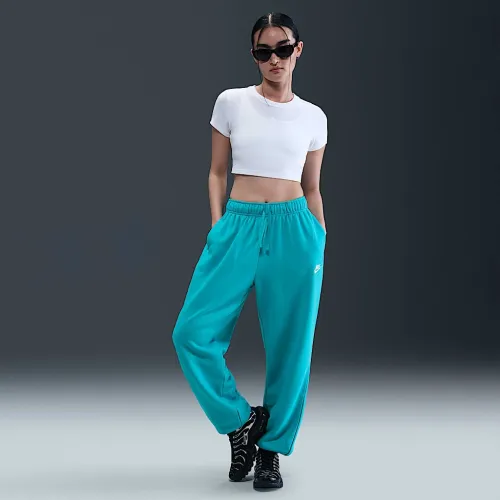 Nike Sportswear Club Fleece женская Mid-Rise оверсайз Sweatpants цвет зеленый