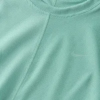 Nike One Fitted Rib жіноча Dri-FIT Short-Sleeve Cropped Top колір зелений