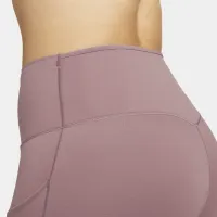 Nike Go женская Firm-Support С высокой Талией 7/8 лосины с карманамицвет фиолетовый