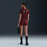 Nike One Fitted жіноча Dri-FIT Short-Sleeve Top колір червоний