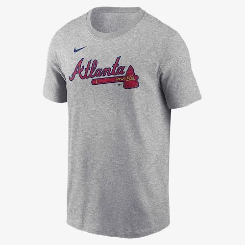 Ronald Acuña Jr. Atlanta Braves Fuse Men’s Nike MLB футболка колір сірий