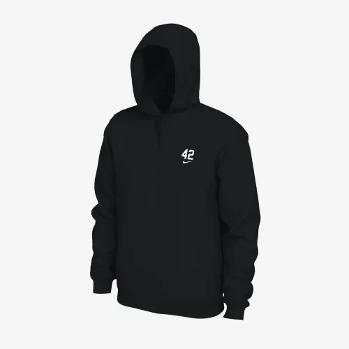Jackie Robinson чоловічі Nike Baseball Pullover Толстовка з капюшоном колір чорний