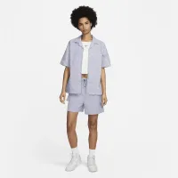 Nike Sportswear Everyday Modern женская Woven Short-Sleeve Top цвет фиолетовый