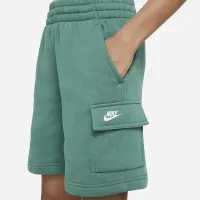 Nike Sportswear Club Fleece Big детские Cargo шорты цвет зеленый