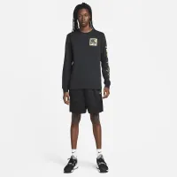Nike мужские Long-Sleeve Fitness футболка цвет черный