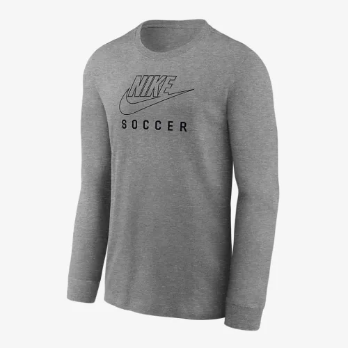 Nike Swoosh Big детские Soccer Long-Sleeve футболка цвет серый