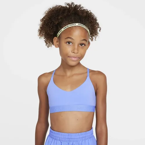 Nike Indy Girls' Sports Bra синий
