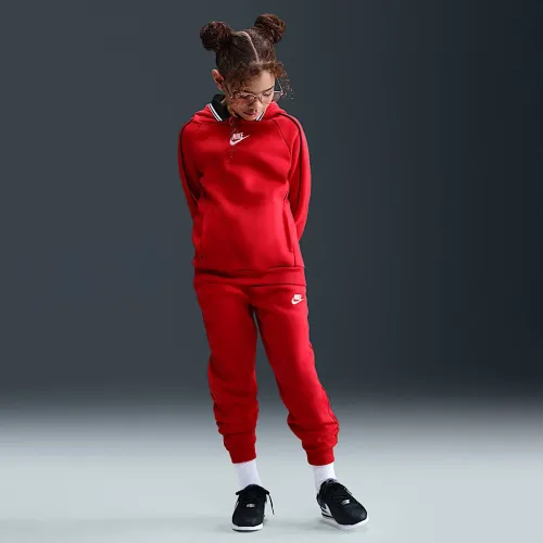 Nike Sportswear Club Fleece Big детские Hooded Tracksuit цвет красный