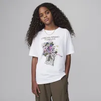 Nike Jordan Big детские Jordan Brand Forever футболка цвет белый
