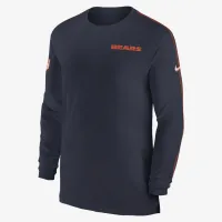 Chicago Bears Sideline Coach чоловічі Nike Dri-FIT NFL Long-Sleeve Top блакитний