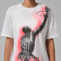 Nike Jordan Sport Heritage жіноча Dri-FIT Graphic футболка колір білий