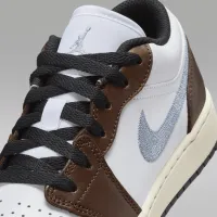 Nike Air Jordan 1 Low SE Big детские Кроссовки цвет белый