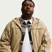 Nike Club чоловічі Hooded Куртка колір коричневий