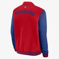 Philadelphia Phillies Authentic Collection Dugout мужские Nike MLB Full-Zip Bomber Куртка цвет красный