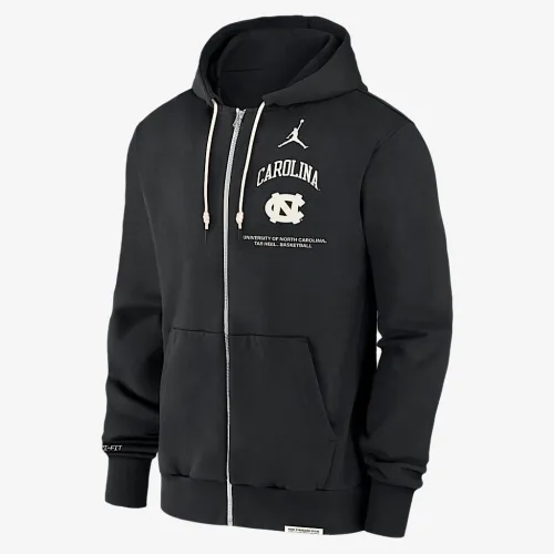 Nike North Carolina Tar Heels On-Court баскетбольні Men’s Jordan Brand Dri-FIT College Full-Zip Толстовка з капюшоном колір чорний
