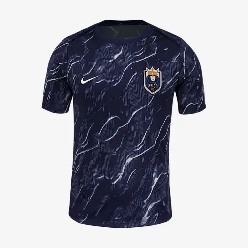 Seattle Reign 2025 чоловічі Nike NWSL Short-Sleeve Pre-Match Top колір білий
