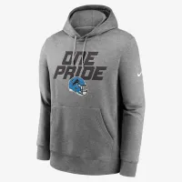 Detroit Lions Club Logo чоловічі Nike NFL Pullover Толстовка з капюшоном колір сірий