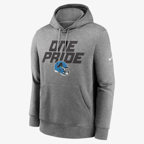 Detroit Lions Club Logo чоловічі Nike NFL Pullover Толстовка з капюшоном колір сірий