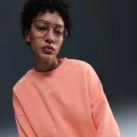 Nike Sportswear Phoenix Fleece женская Over-оверсайз Crew-Neck свитшот Orange