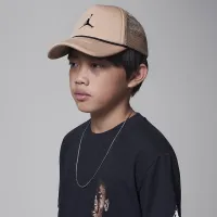 Nike Jordan Big дитячі Foam Trucker Hat колір коричневий